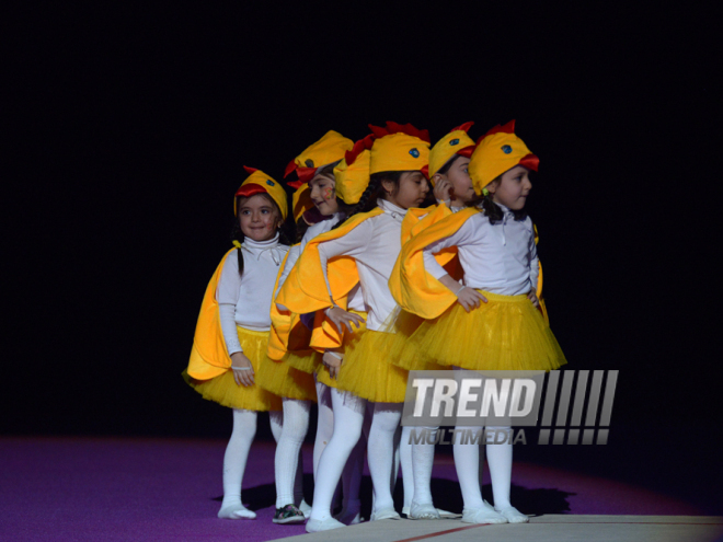 National Gymnastics Arena in Baku hosts Novruz show. Azerbaijan, 19 match, 2016
